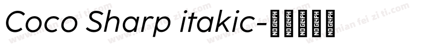 Coco Sharp itakic字体转换